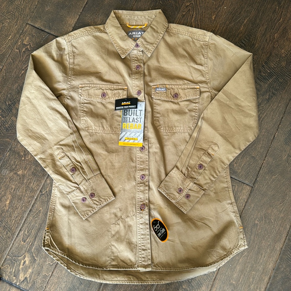 Ariat Women’s Rebar Washed Twill Work Shirt - Size Small